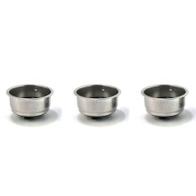 3X Machine à Café de Crépine de Panier de Filtre à Café Détachable En Acier Inoxydable Amical (Double Tasse)