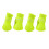 (Yellow, S) 4Pcs Waterproof Dog Boots Candy Color 1