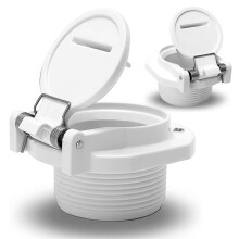 Pool Vacuum Adapter, Free Rotation Wall Accessory Compatible with Various Types of Suction Pool Cleaners