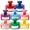 8 Colors Flat Top-Ink Blending Brushes,  Ink Blender Brushes Set, Round Ink Blending Tools with Soft Bristle 2