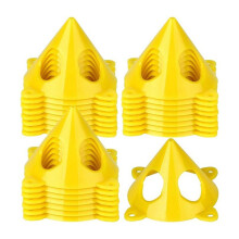 36-Teiliger Maler-PyramidenstäNder, -Farbstativ, Winddichte Roller-Barriere-Schilder zum Reinigen Von FarböLgemäLden
