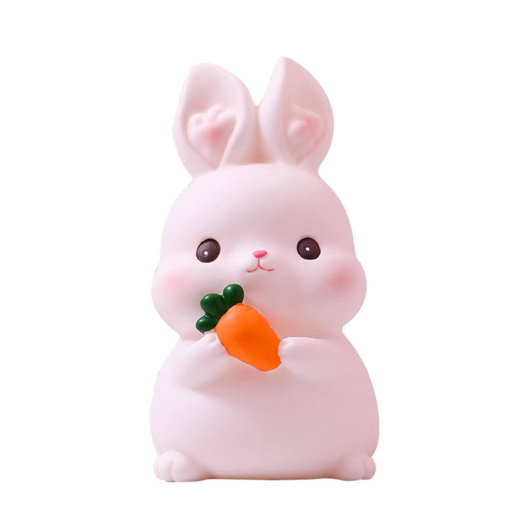 Cute Rabbit Piggy Bank With Dropresistant Vinyl, Bright Coin Bank For Kids Savings And Gifts Pink