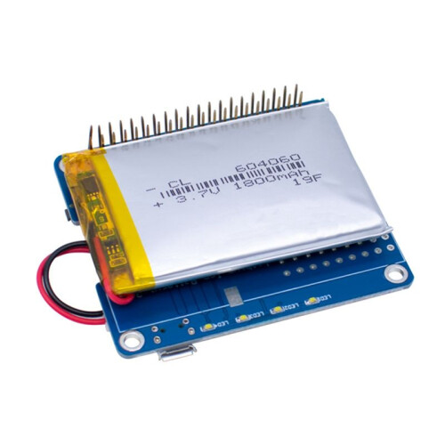 UPS HAT Board for Raspberry Pi 3B+ Lithium Battery Expansion Board Built in 1800MAh with Power Detection Function