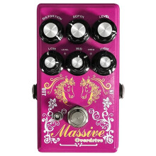 Pedal de Efecto de Distorsión de Guitarra, Overdrive, Profundidad, Nivel, Modificador de Sonido de Ecualizador Paramétrico de 3 Bandas, Pedal de