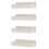 Magnetic Kitchen Shelves for Refrigerator Side - White Plastic Spice Seasoning Rack, Multi-Function Household Organizer 1
