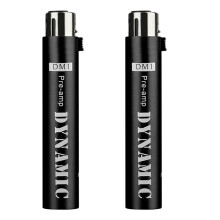 2X Replace for DM1 Dynamic Microphone Preamplifier 28DB Gain Amplifier for Dynamic and Passive Ribbon Microphones,Black