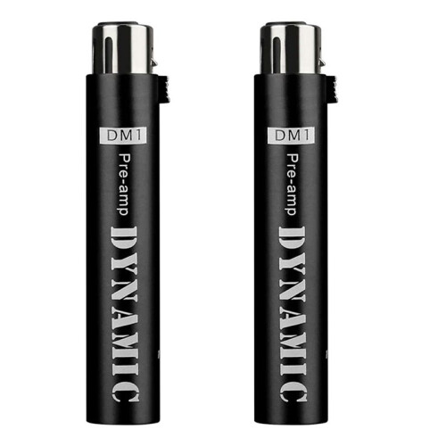 2X Replace for DM1 Dynamic Microphone Preamplifier 28DB Gain Amplifier for Dynamic and Passive Ribbon Microphones,Black