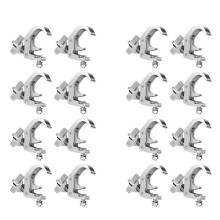 16Packstage Gancio per Clip di Illuminazione, Morsetto per Rack Professionale nel Lega di Alluminio, per Spostare Gli Apparecchi di Illuminazione del