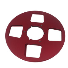 10In Empty Tape Reel 4 Hole Aluminum Empty Disc Opening Reel Audio Takeup Reel for Nab Tape Recorder Accessories Red