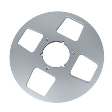 10In Empty Tape Reel 4 Hole Aluminum Empty Disc Opening Reel Audio Takeup Reel for Nab Tape Recorder Accessories Silver