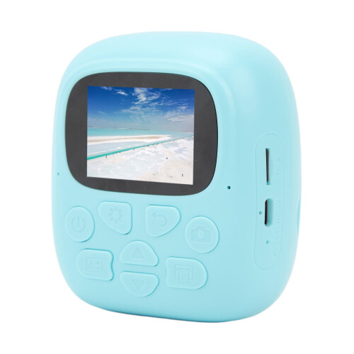 Thermal Printer 2.0in IPS 48MP Digital Camera for Kids, Blue
