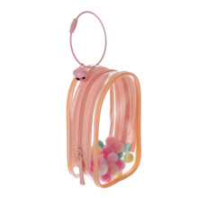 Mini Figure Storage Case with Clear Display Panel DustProof Cotton Bag for Dolls and Figurines