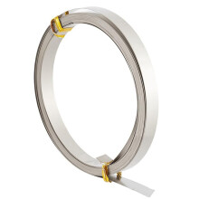 19.7 Feet 32Gauge Flat Nickel Silver Wire, 8mm Wide Flat Bezel White Copper DIY Bezel Setting Wire for DIY Jewelry