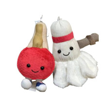 Cartoon Badminton Doll Plush Toy Cute Holiday Gift