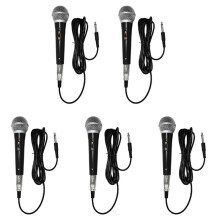 5X Karaoke Microphone Handheld Professional Wired Dynamic Microphone Clear Voice Mic for Karaoke Vocal Music Performance