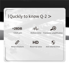 4X TEYUN Q2 Microphone Dynamic Preamplifier 28Db Gain Dynamic Mic Amplifier 48V Metal Structure Q-2 for Live