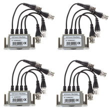4X Transmetteur Emetteur Recepteur CCTV Camera UTP BNC Video Balun 4 Canaux RJ45