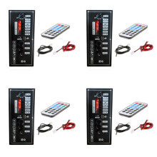 4X 3.7V Amplifier Board Square Dance Speaker Amplifier Support AUX TF-Card U-Disk Recording 5-8Inch Speaker