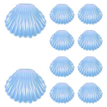 Plastic Shell Candy Boxes Biscuit Treats Holder MakeUp Jewelry Storage Boxes Baby Shower Wedding Birthday Party Favor,C