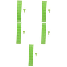 Braille Writing Slate and Stylus Kit, Plastic Plate Set for Blind, Light Green, 5 Sets