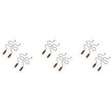 12 Pieces Ceiling Fan Chain Pulls Wooden Pull Chain Extension Pull Chain for Ceiling Light Lamp Fan Chain (Walnut Color)