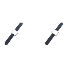 2X Pulsera de Horquilla Magnética Ajustable Banda Magnética Autoadhesiva Placa Magnética para Clip de Peluquería de Salón Negro