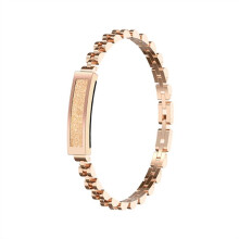 For Women'S Hand Bracelets Gold Zinc Alloy Bracelet Heart Rate Monitor Connected APP Birthday Gifts