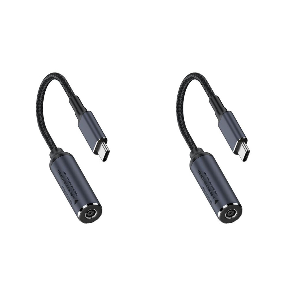 2X Female Input To Usb C Pd Male Power Charging Cable,100W Dc4506 Type-C Charging Cable For Phones, Tablets,Tws 4713705232077
