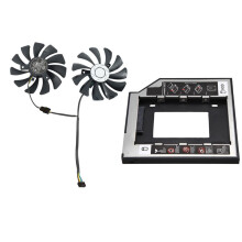 1 Pair image Card Fan 85mm Ha9010H12F-Z 4Pin Cooler Fan & 1x for Hdd Sataii Sdd Hard Disk Bracket