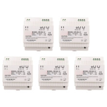 5X DR-60-12 Transformateur 12 Volts 5 AmpĂšres Alimentation Industrielle sur Rail DIN 220 V AC Ă 12 V (12 V)