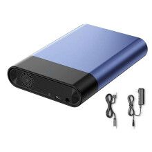 Gabinete para HDD de 2,5 e 3,5 Polegadas USB 3.1 SSD Gabinete para Disco Rígido Externo Ventilador Integrado 5 Gbps 12 TB Plugue EUA