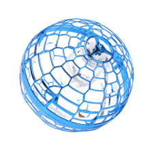 Fliegender Oab Spielzeug Lichtball drehbar mit Fernbedienung, Blau, USB aufladbar