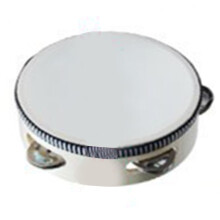 Wooden Handheld Percussion Tambourine 15cm Kids Party & Educational Music Toy