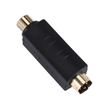 S-Video Stecker Auf Rca Buchse, Composite Video Adapter Stecker Konverter, Din 4 Pin Koppler Erweiterungs Steckverbinder Adapter