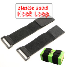 Elastisches Klettband mit Haken & Schlaufe – Verstellbares Nylon Befestigungsband, Kabelbinder für Kabelmanagement
