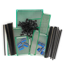 147-Piece PCB Circuit Board Prototype Kit - Double-Sided Perf Boards in 6 Sizes