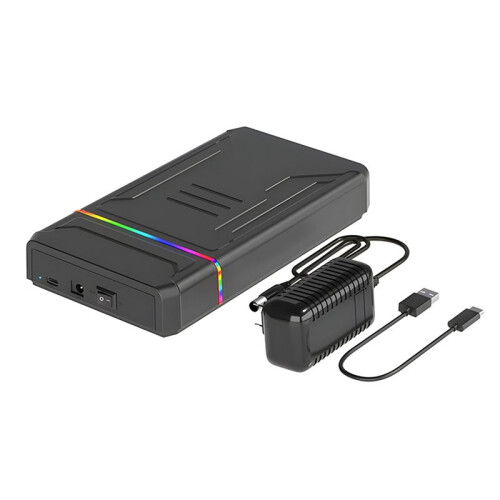 Gabinete de Disco Rígido  para Caixa de Disco Rígido Tipo C com HDD Externo LED para Disco Rígido de 2,5 3,5 Polegadas Até 6 Gbps Plug UE