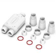 Ripetitore POE Impermeabile per Esterni 48V per POE Standard Nazionale Segnale 10/100Mbps 1 Ingresso 2 Uscite Relè di Livello POE Extender