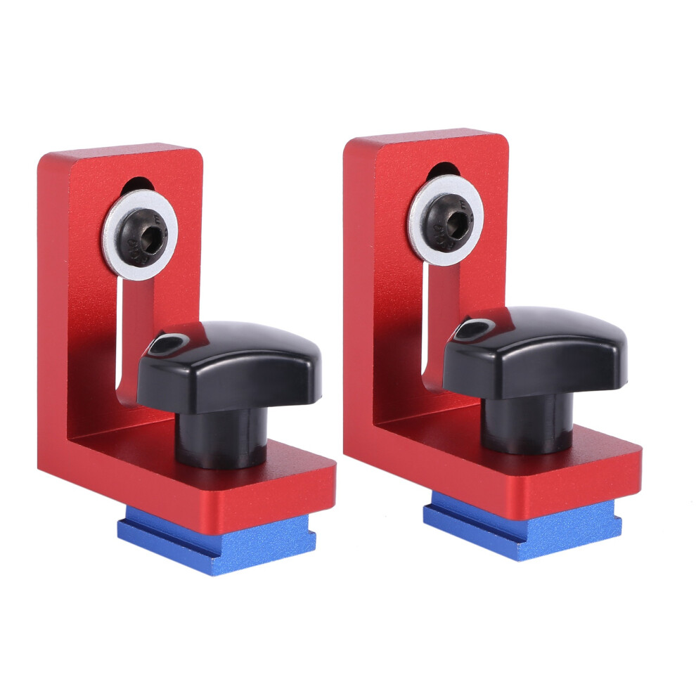 Set Of 2 T-Track Sliding Brackets For Aluminium Profile Woodworking Tools, T-Tracks Not Included 4713440707427
