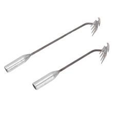 2 Stück Metall-Gartenwerkzeug zum Entfernen von Unkraut, 30cm & 40cm Griffe