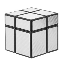 2x2 Speed Cube 57mm Stickerless Magic Puzzle Toy with Smooth Rotation for Adults and Kids Silver