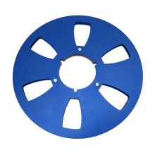 10,5 Zoll Aluminiumlegierte Leergehäuse-Rolle für 1/4 Zoll Band, Blau