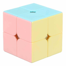 2x2 Speed Cube Stickerless Magic Puzzle 50mm Smooth Turning for Kids and Adults Multicolored