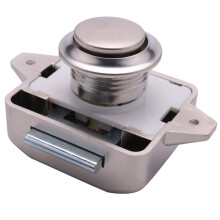 5Pcs 26mm Opening Hole Pearl Nickel Keyless Push Button Cabinet  Knob for Motorhome Caravan Cupboard Cabinet Door