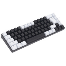 Membrane Gaming Keyboard 68 Keys RGB Backlit USB for Win System White Black