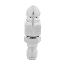 Sewer Jetter Nozzle for Pressure Washer with 1/4 inch Quick Connect - for Drain Jetting Clog Remover,1 Front 6 Rear Jets