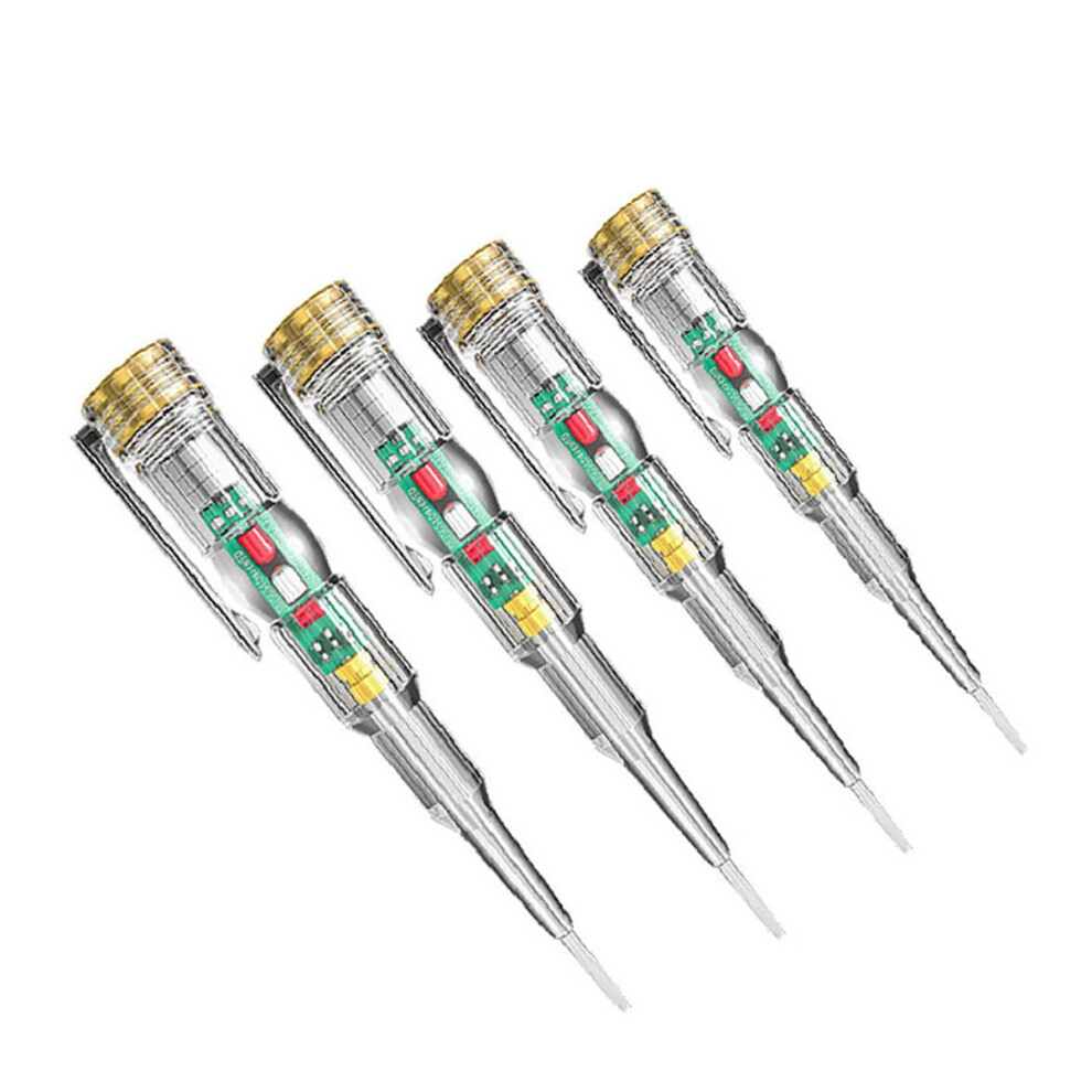 4Pc Intelligent Induction Power Voltage Detector Pen 24-250V Circuit Tester Electrical Screwdriver Indicator Electrician 6033368466359