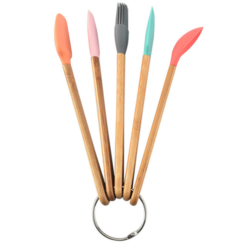 Raindrops 5 Pcs Kids Silicone Baking Kit Tool Kitchen Tools Supplies 2