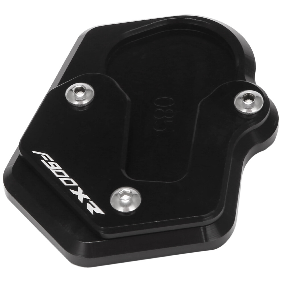 Motorbike Kickstand Foot Side Stand Extension Pad Support Plate For F900xr F900 Xr F 900Xr 2020(Black) Black 4713114303061