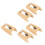 5pcs Gold Record Player Needles with Brush, 18mm, Compatible 1